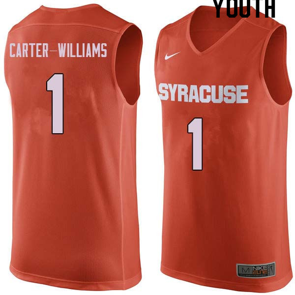 Youth #1 Michael Carter-Williams Syracuse Orange College Basketball Jerseys Sale-Orange